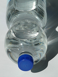 Clear plastic bottle